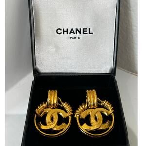 Authentic Vintage CC Chanel Earrings